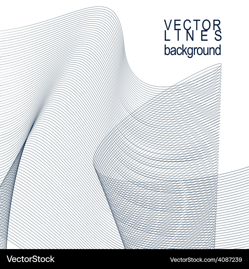 Striped decorative wavy template background Vector Image