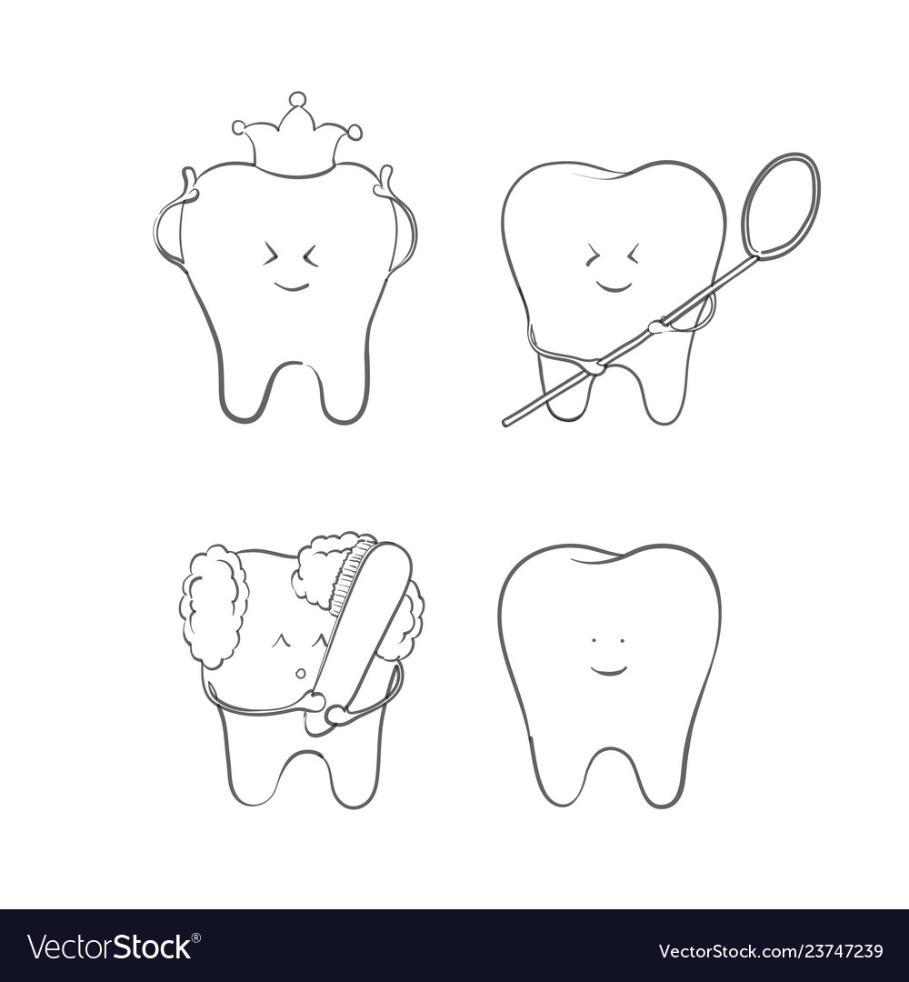 Tooth cartoon