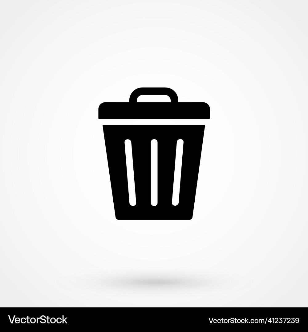 Trash can icon Royalty Free Vector Image - VectorStock