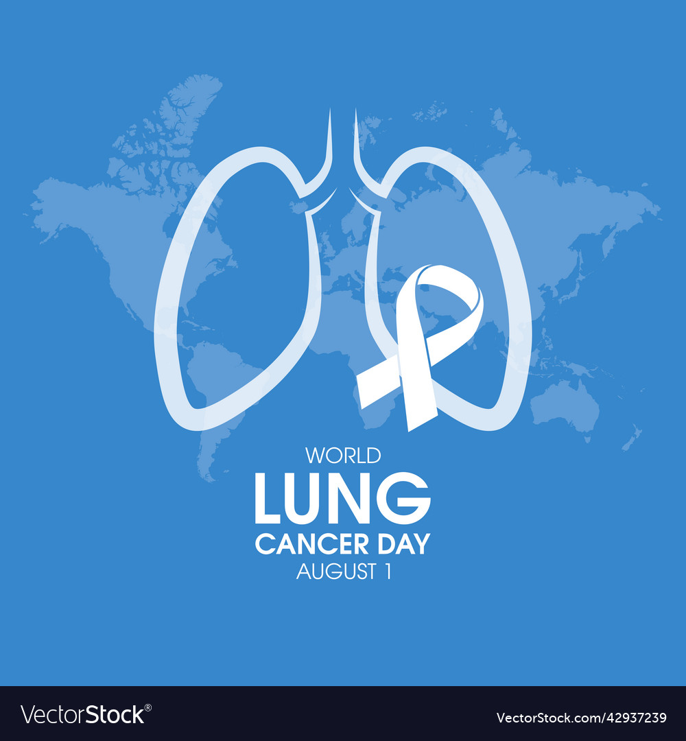 World lung cancer day icon Royalty Free Vector Image