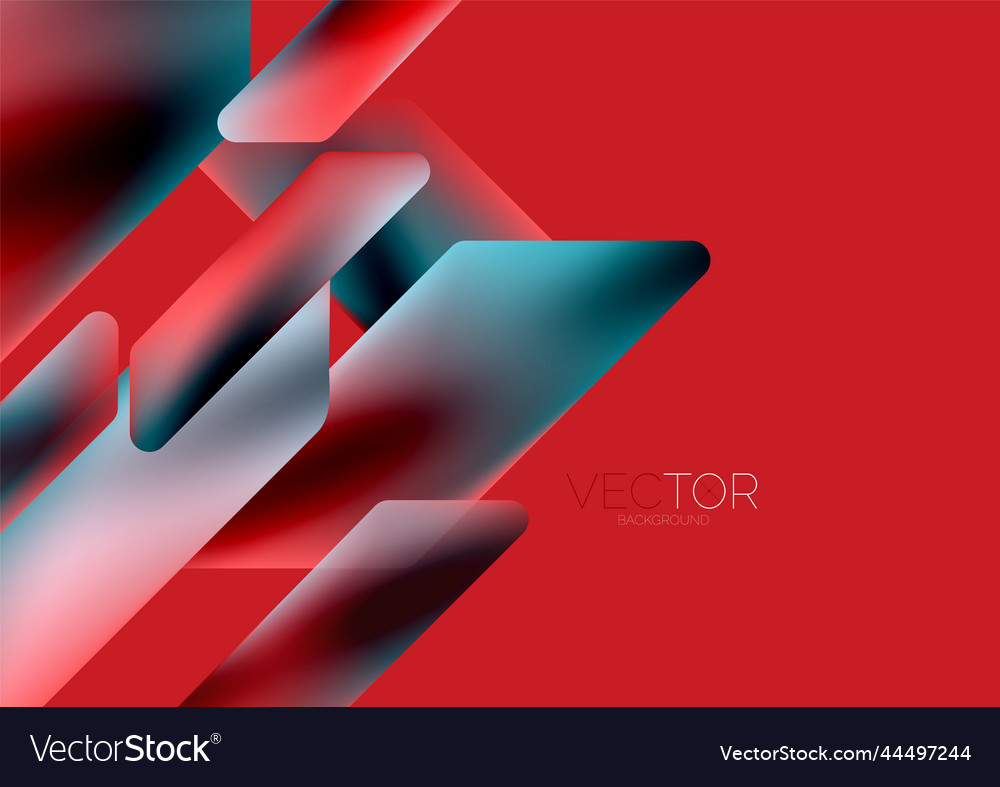 Fluid color dynamic geometric shapes abstract