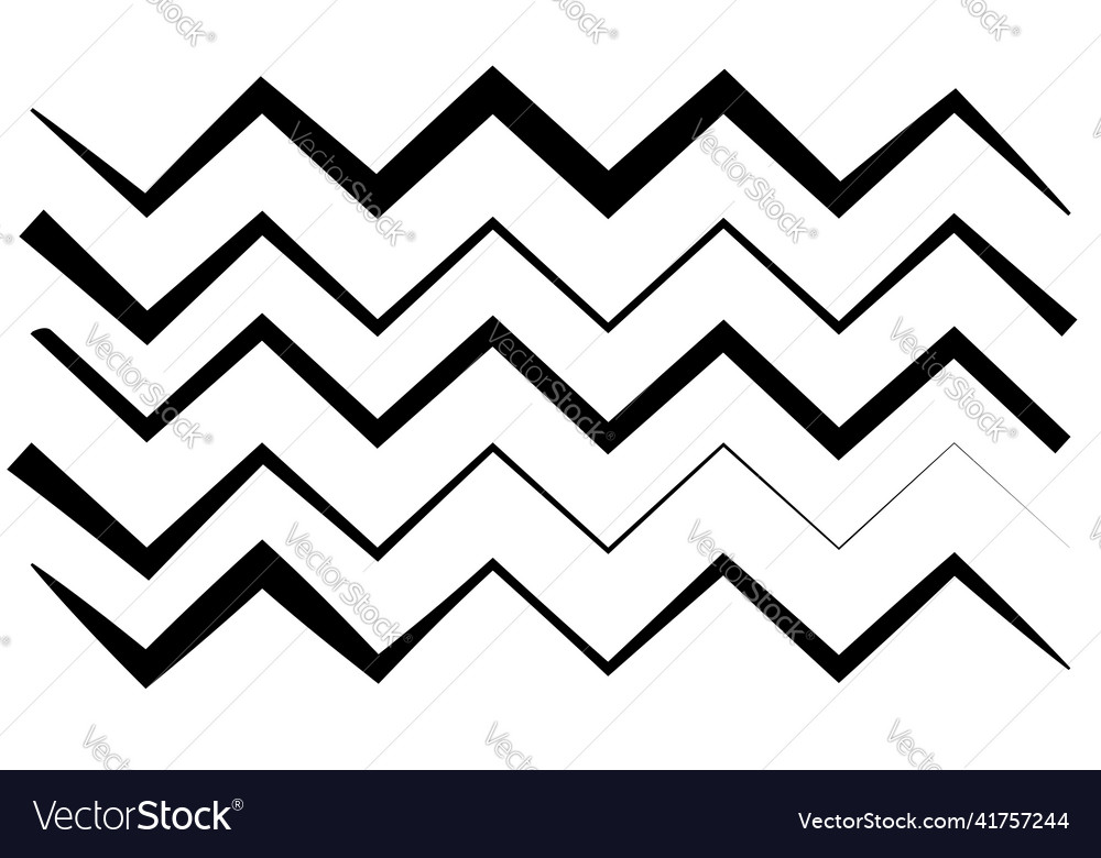 Line stripe element with distorted deformed effect Vector Image Line stripe element with distorted deformed effect