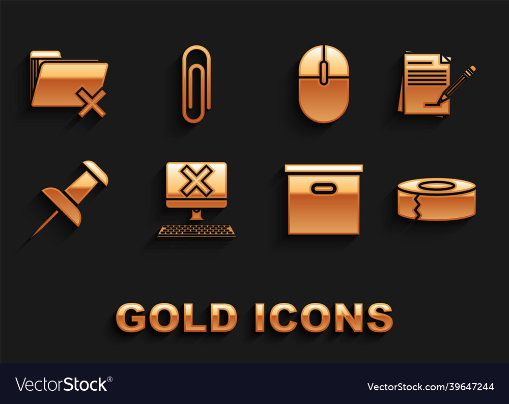 Set computer with keyboard and x mark blank vector image Set computer with keyboard and x mark blank