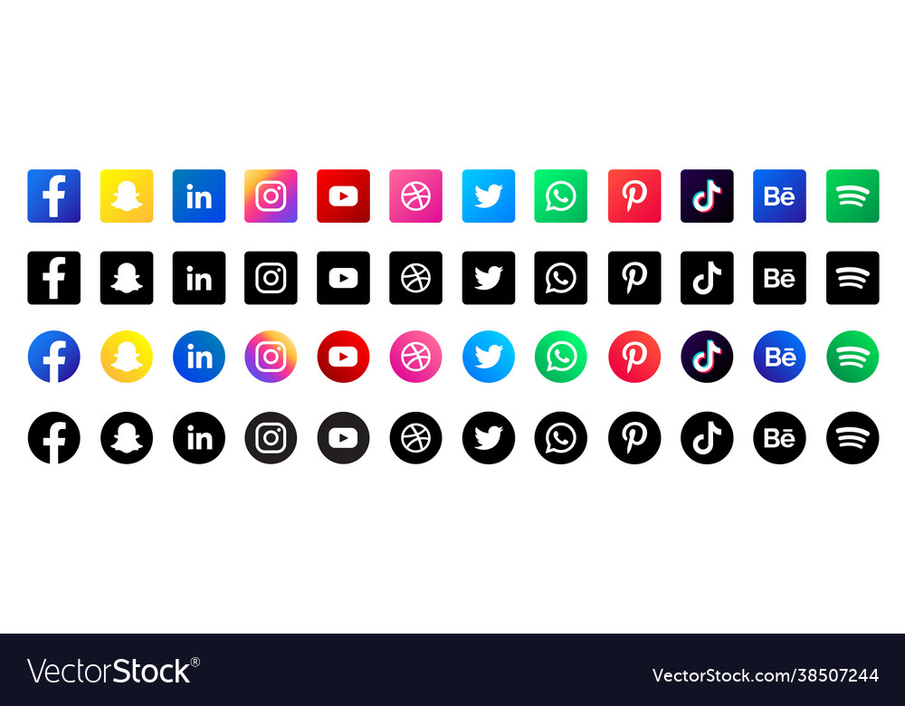 Set social media icon