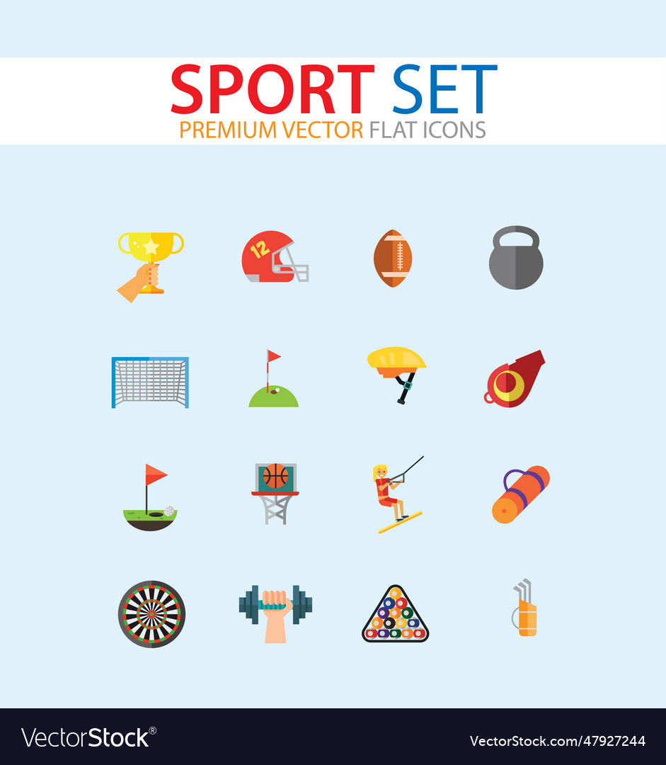 Sport icons set