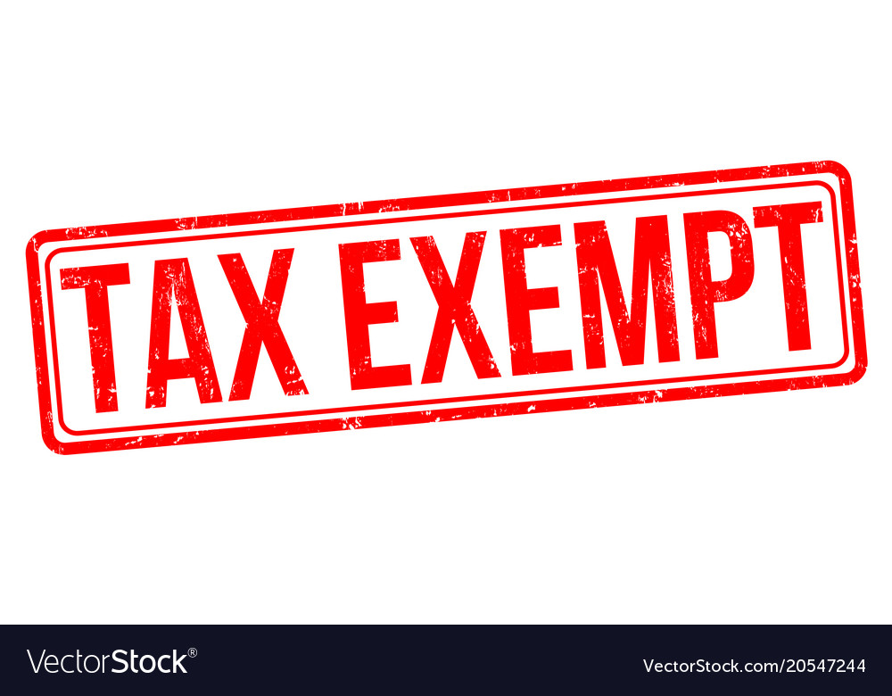 Tax exempt grunge rubber stamp Royalty Free Vector Image