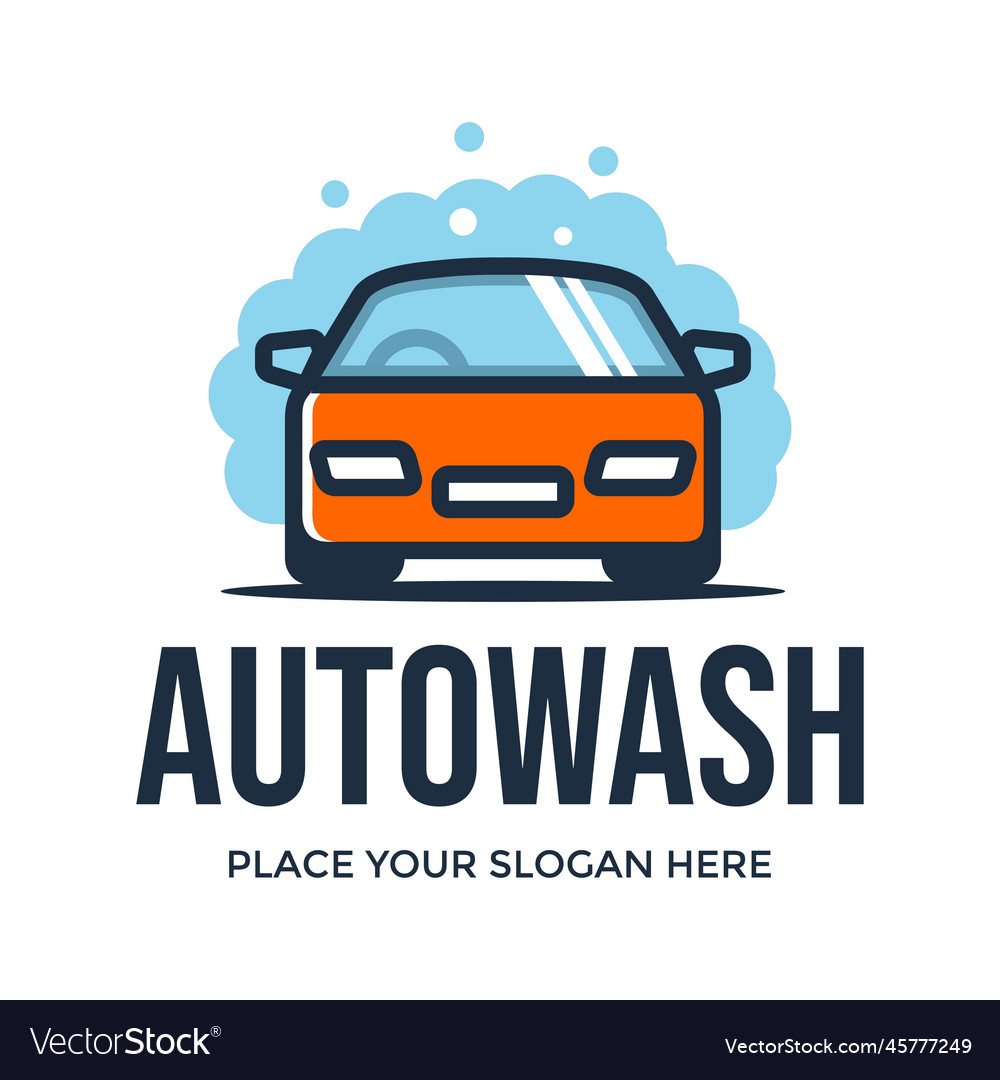 Automotive wash logo template