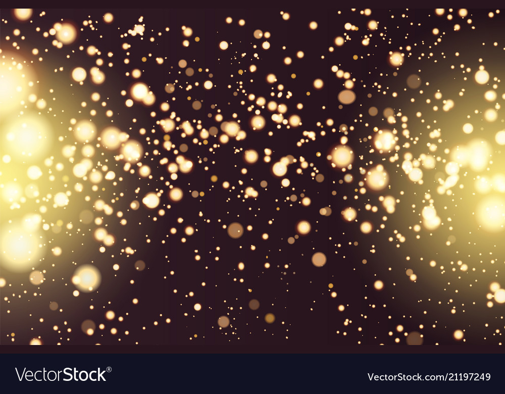 Golden Sparkle Bokeh Background
