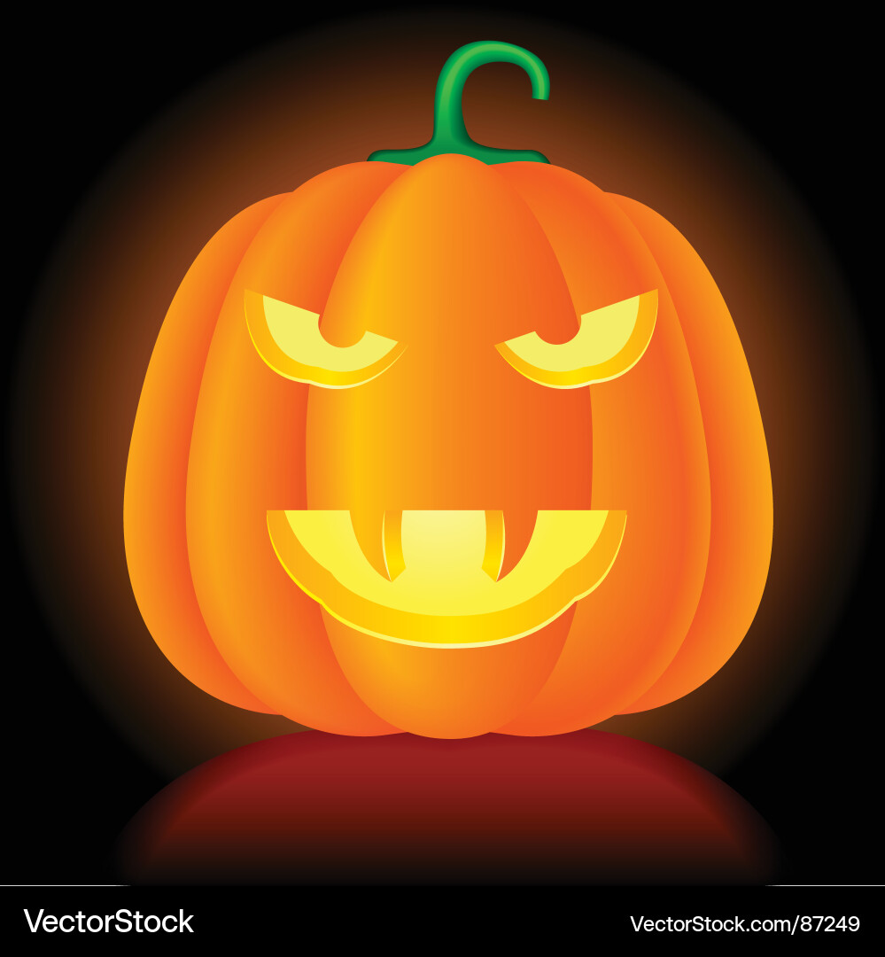 Halloween pumpkin Royalty Free Vector Image - VectorStock