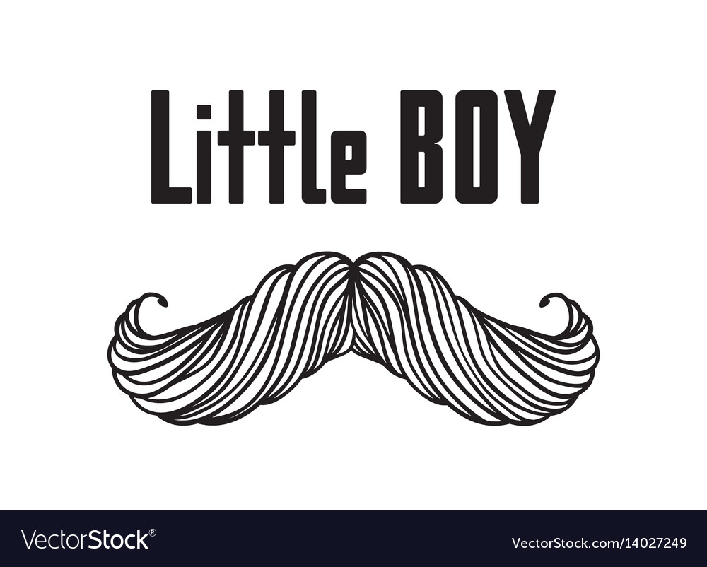 Hand drawn old fashion mustaches Royalty Free Vector Image