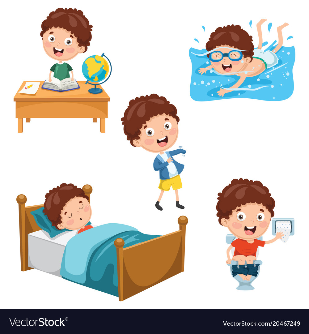 https://cdn5.vectorstock.com/i/1000x1000/72/49/kids-daily-routine-vector-20467249.jpg