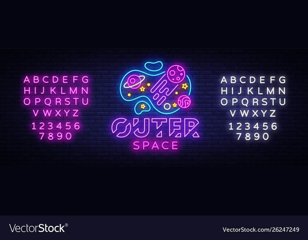 space neon lights