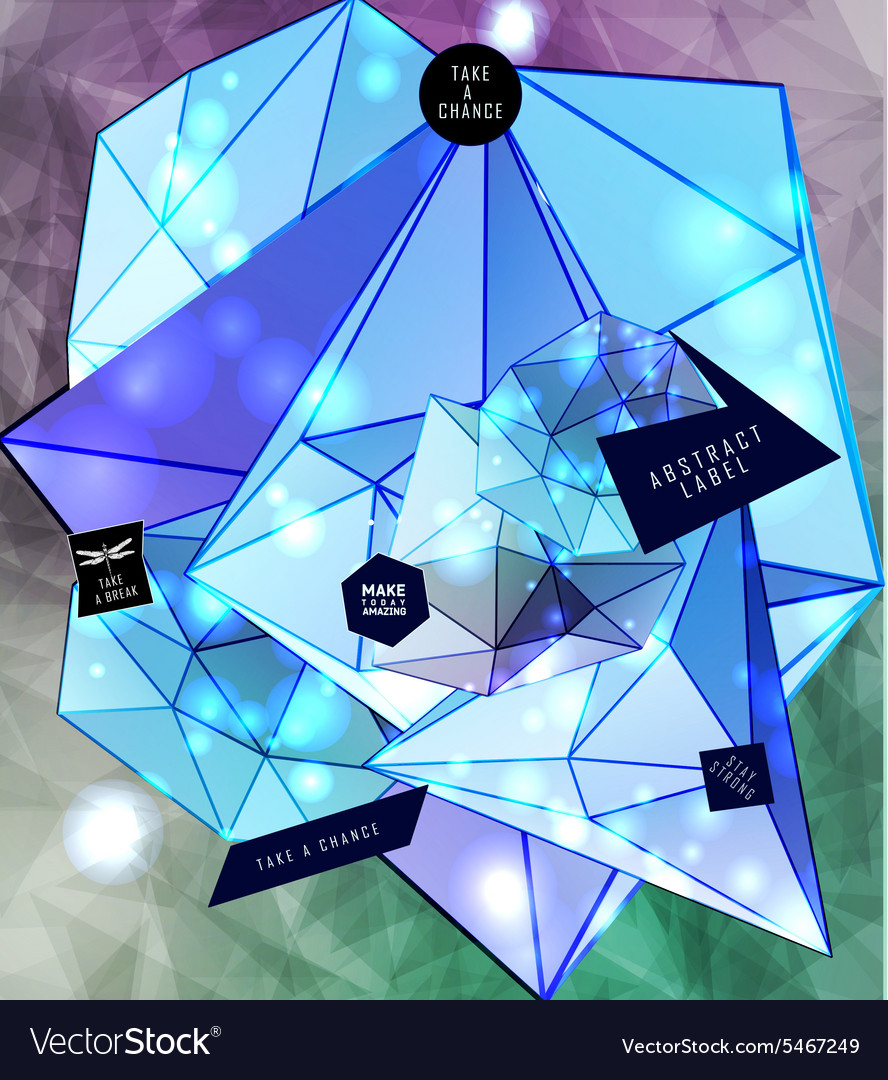 Polygonal triangles and space background