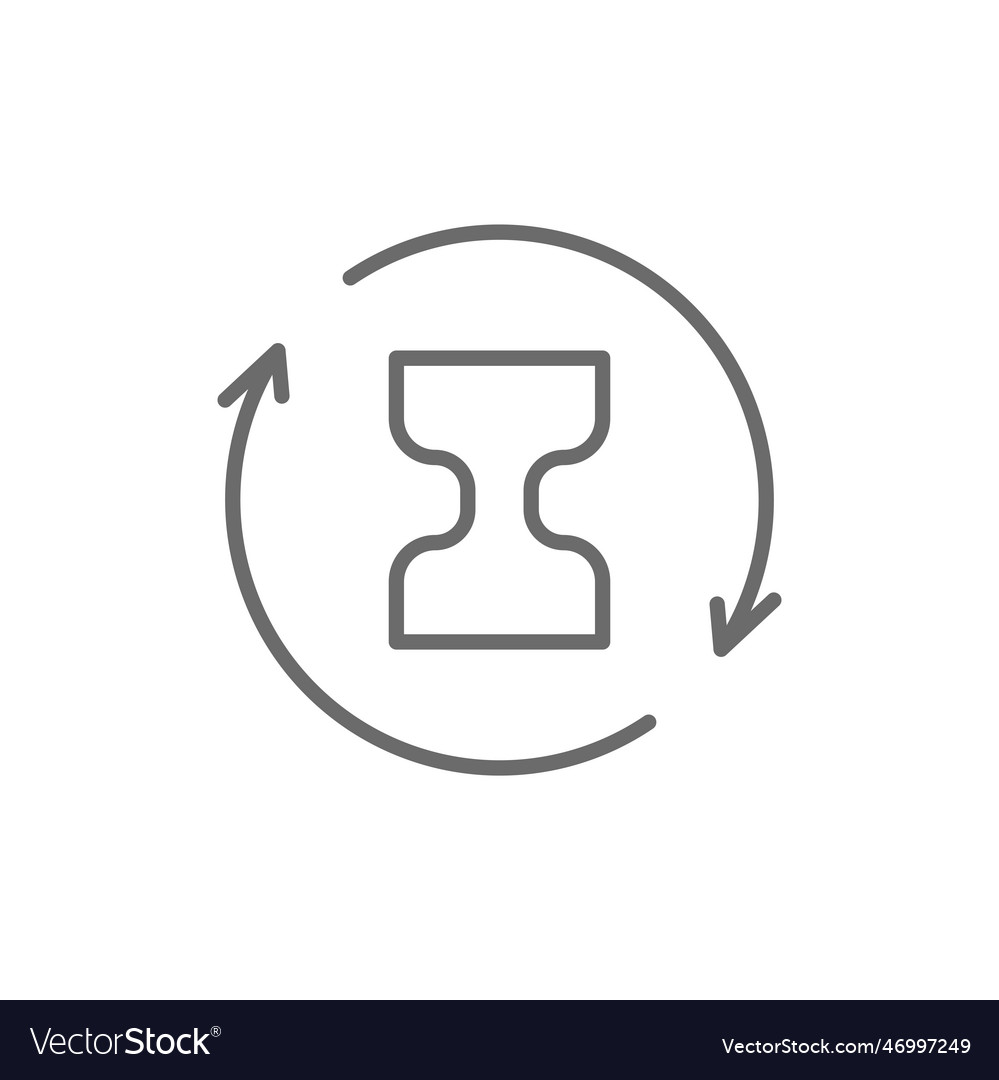 Progress data analysis icon with black outline vector image Progress data analysis icon with black outline