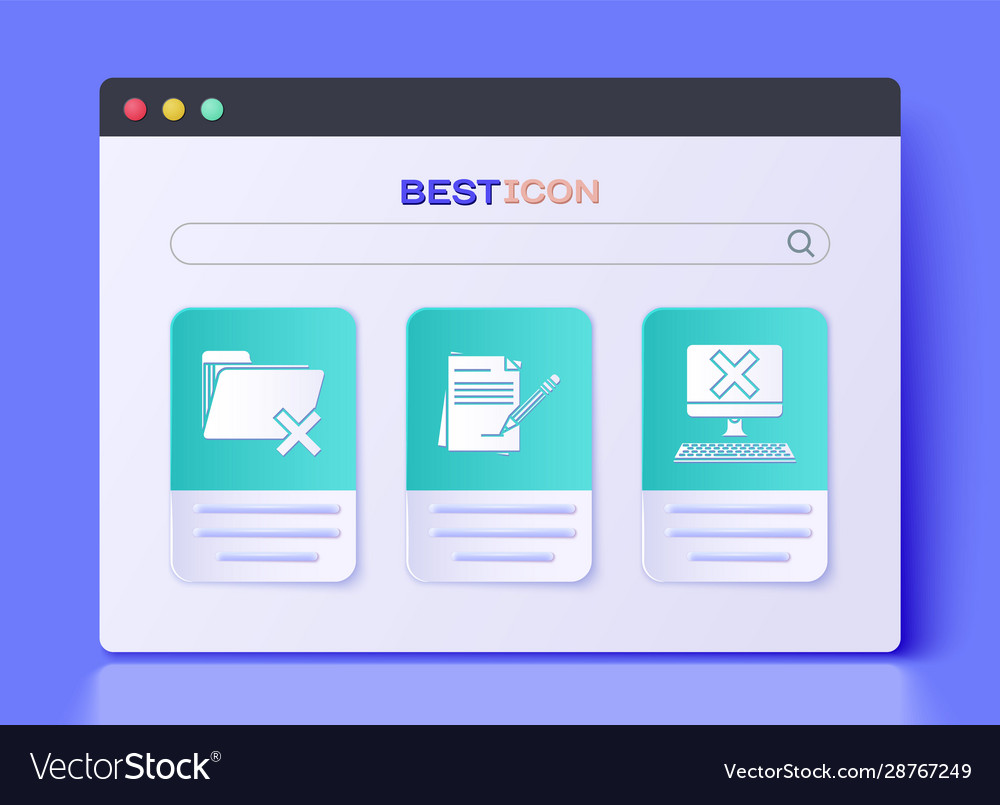 Set blank notebook and pencil with eraser delete vector image Set blank notebook and pencil with eraser delete