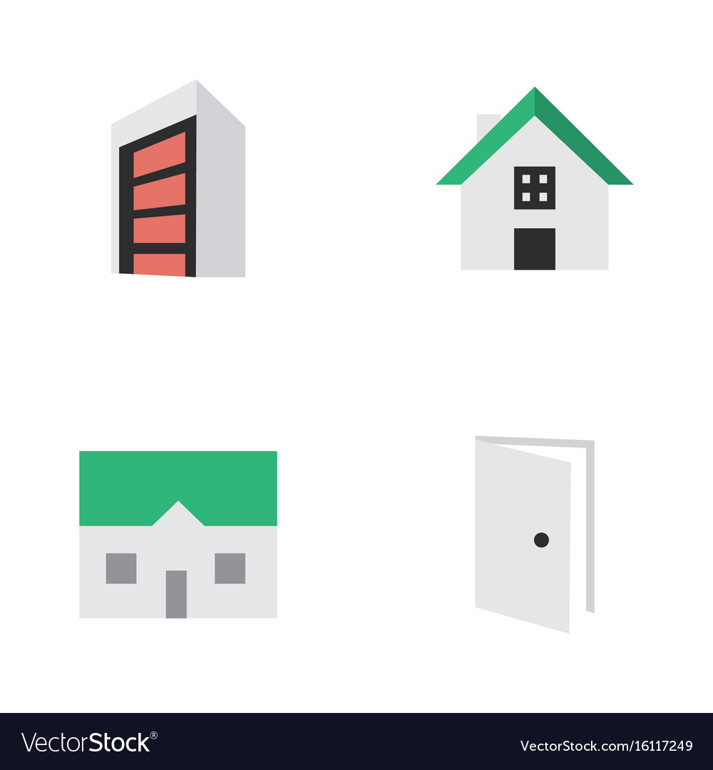 Set of simple property icons