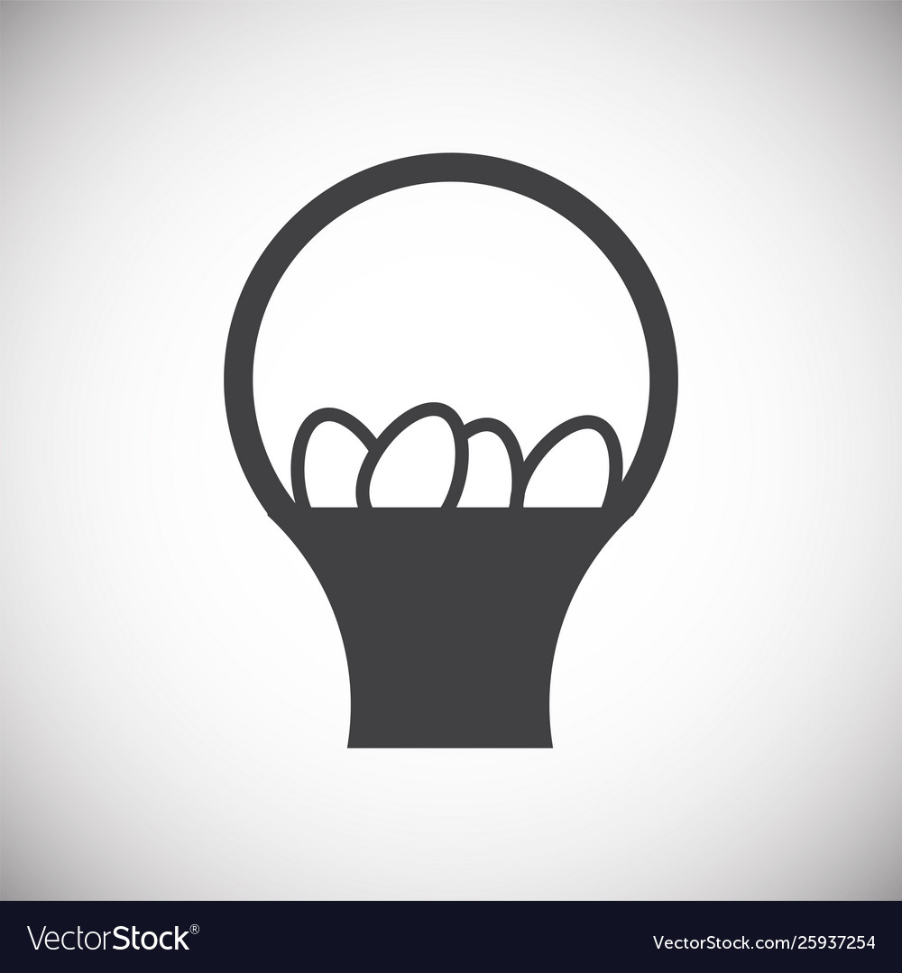 Egg related icon on background for graphic and web vector image Egg related icon on background for graphic and web