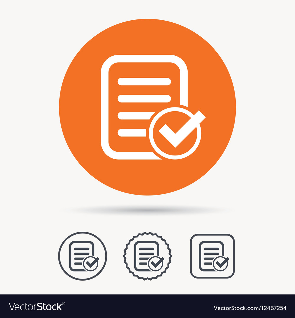 File selected icon document page with check