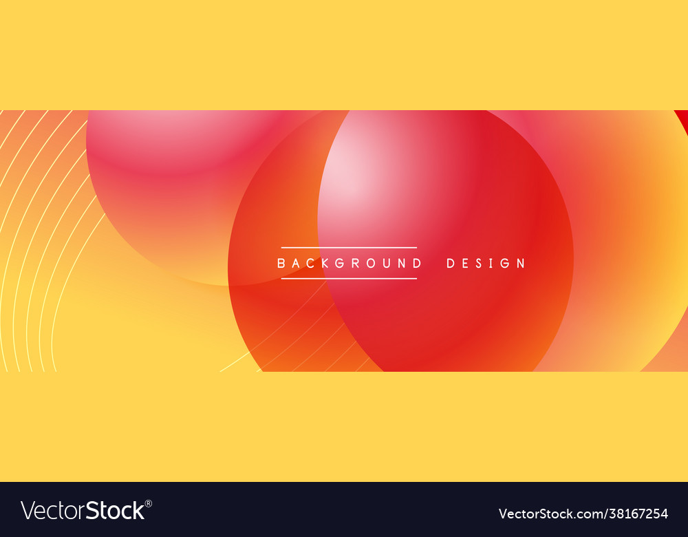 Gradient circles with shadows techno vector image Gradient circles with shadows techno