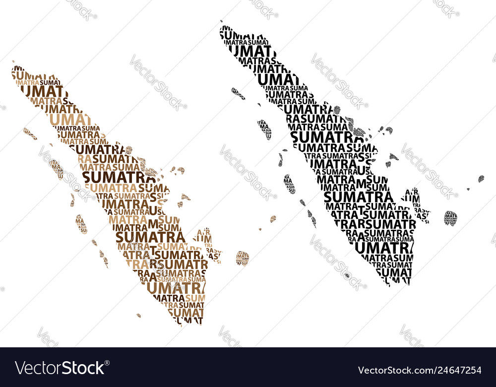 Map of sumatra Royalty Free Vector Image - VectorStock