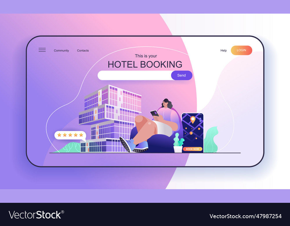 This is your hotel booking concept for landing