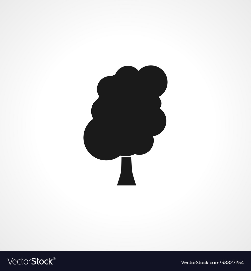 Tree icon simple isolated Vector Image Tree icon simple isolated
