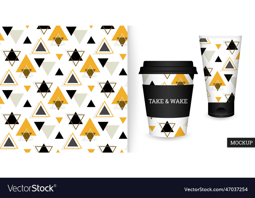 Triangle seamless pattern vector image Triangle seamless pattern