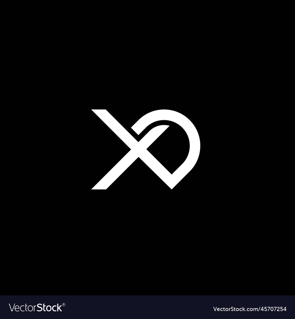 Xd or dx abstract outstanding professional Vector Image