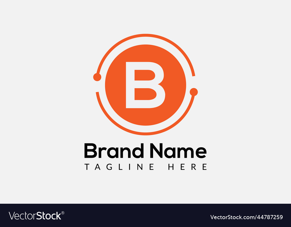 Abstract b letter modern lettermarks logo design