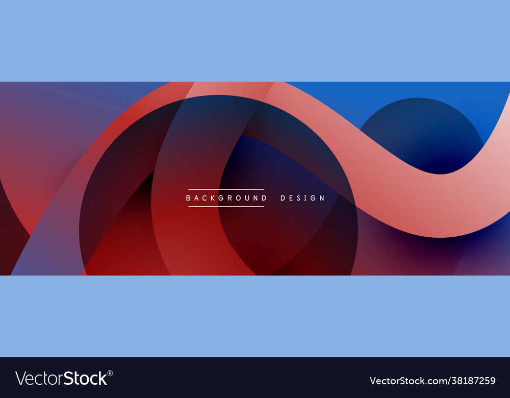 Abstract overlapping lines and circles geometric