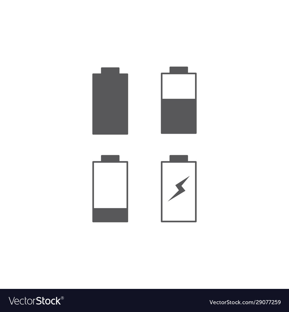 Battery icon set