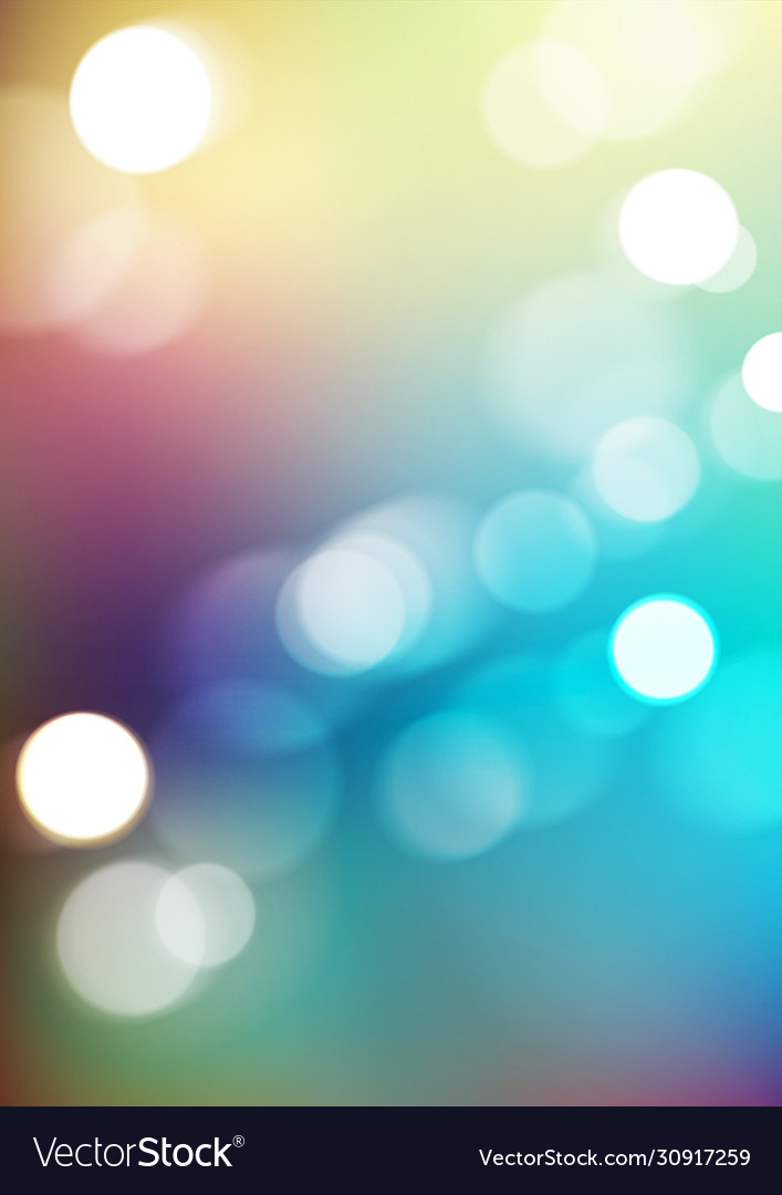 Bokeh light with blurred colors background vector image Bokeh light with blurred colors background