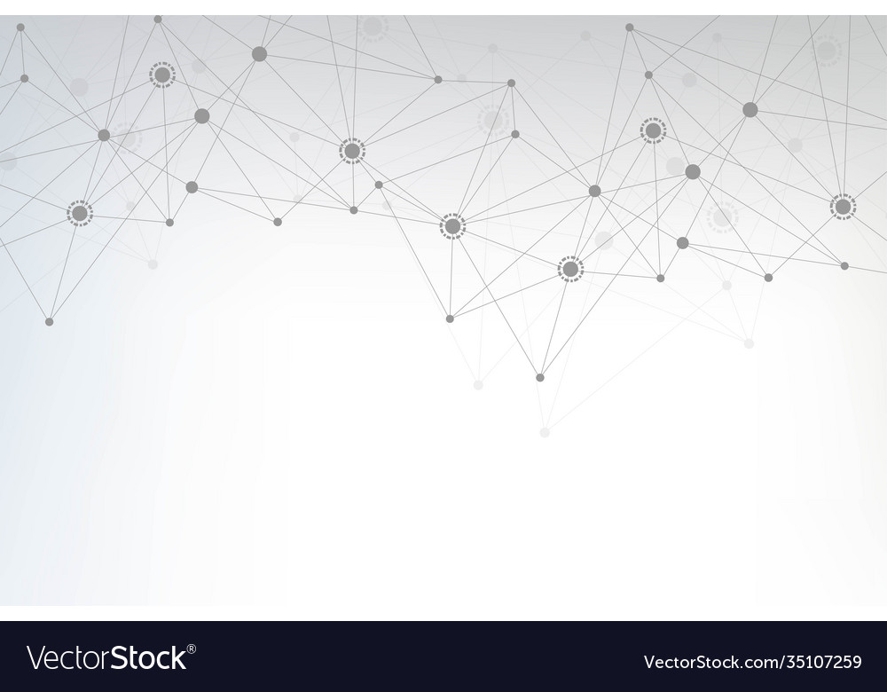 Geometric abstract background with connected line