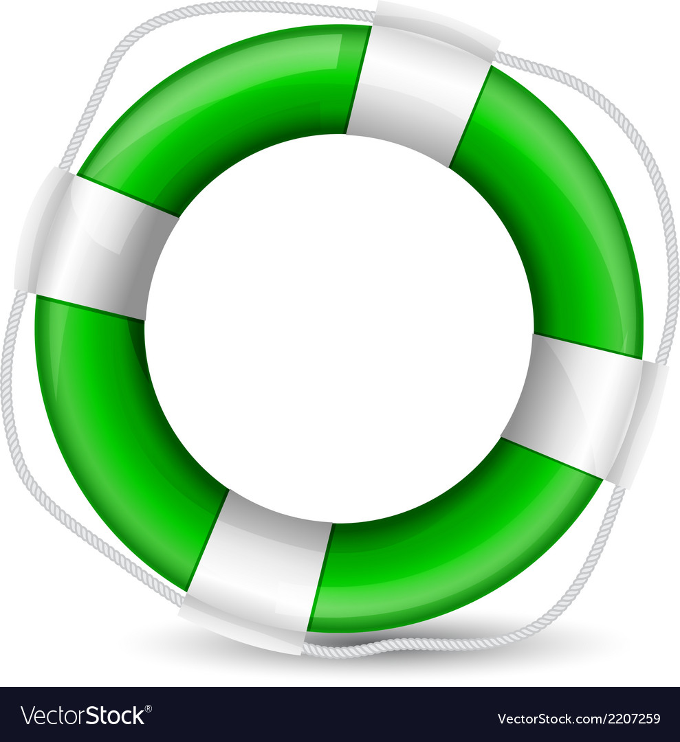 Green buoy Royalty Free Vector Image - VectorStock