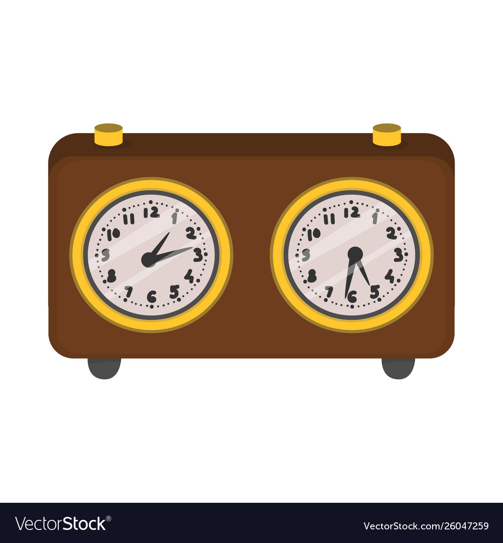 Isolated object clock and timer logo