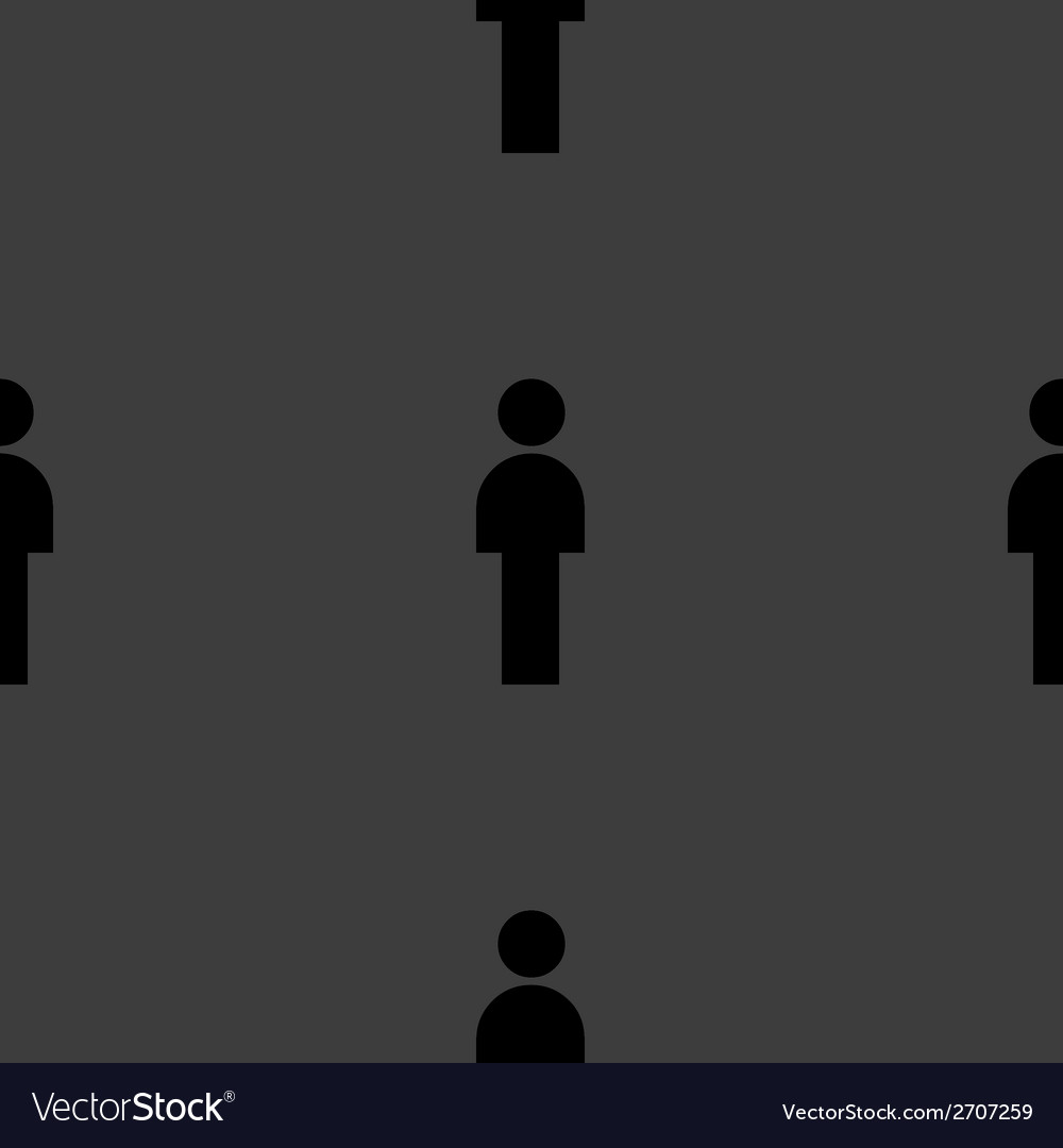 Man restroom web icon flat design seamless pattern