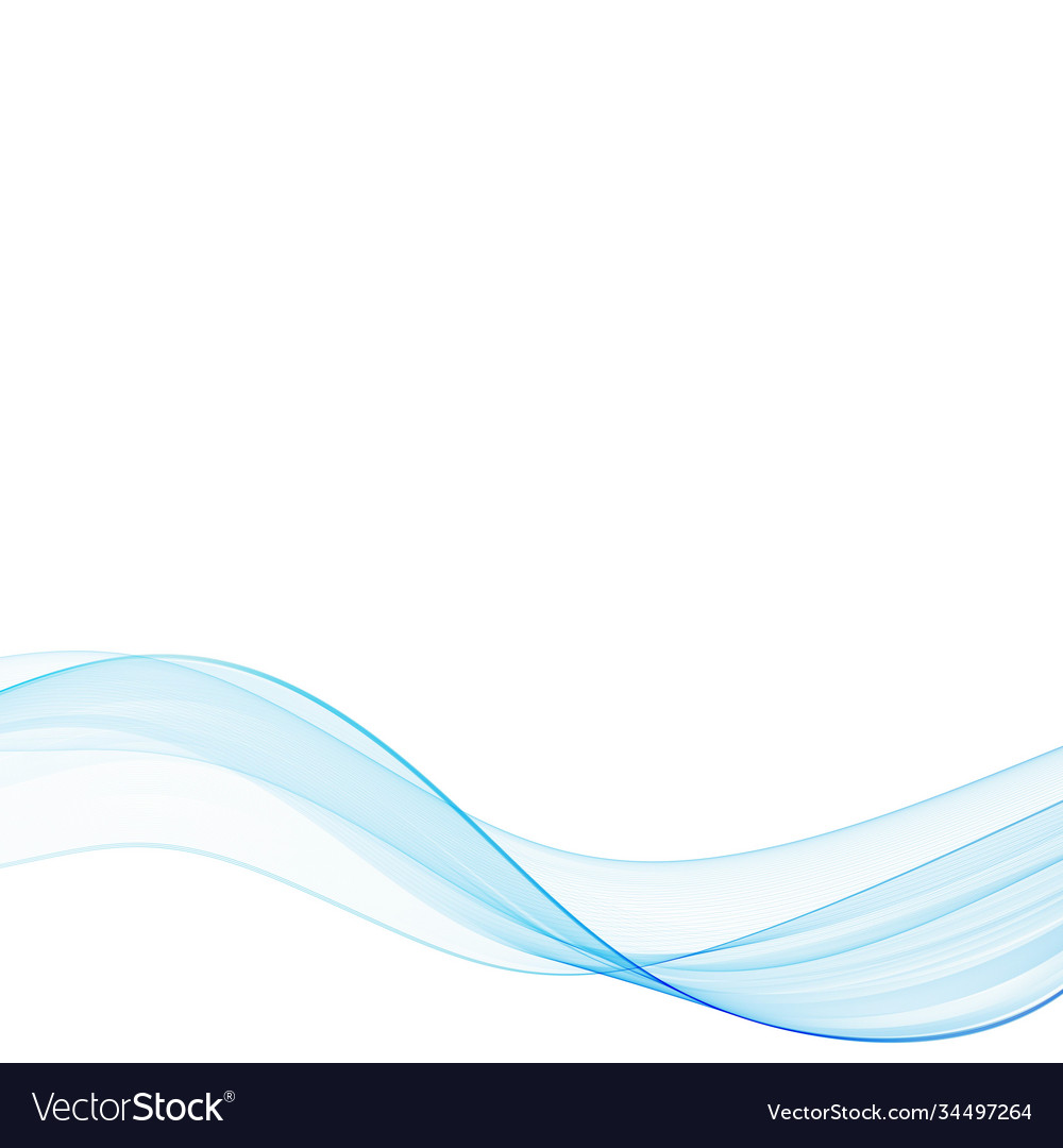 Abstract smooth color wave curve flow blue vector image Abstract smooth color wave curve flow blue