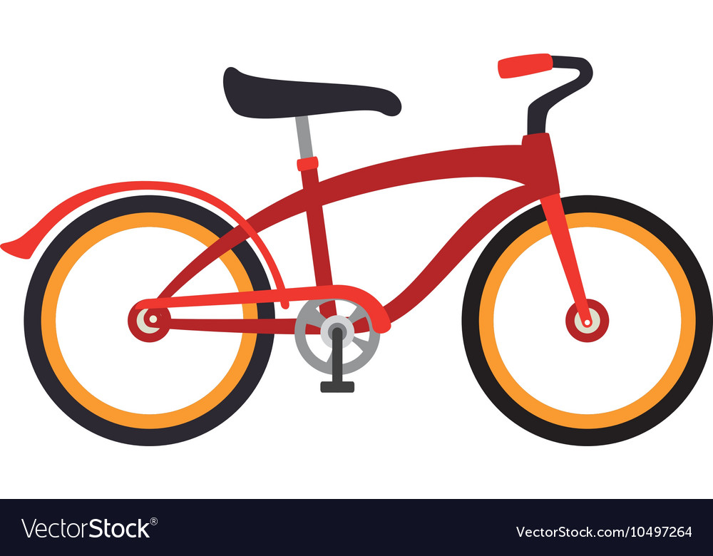 Bicycle retro vintage isolated Royalty Free Vector Image