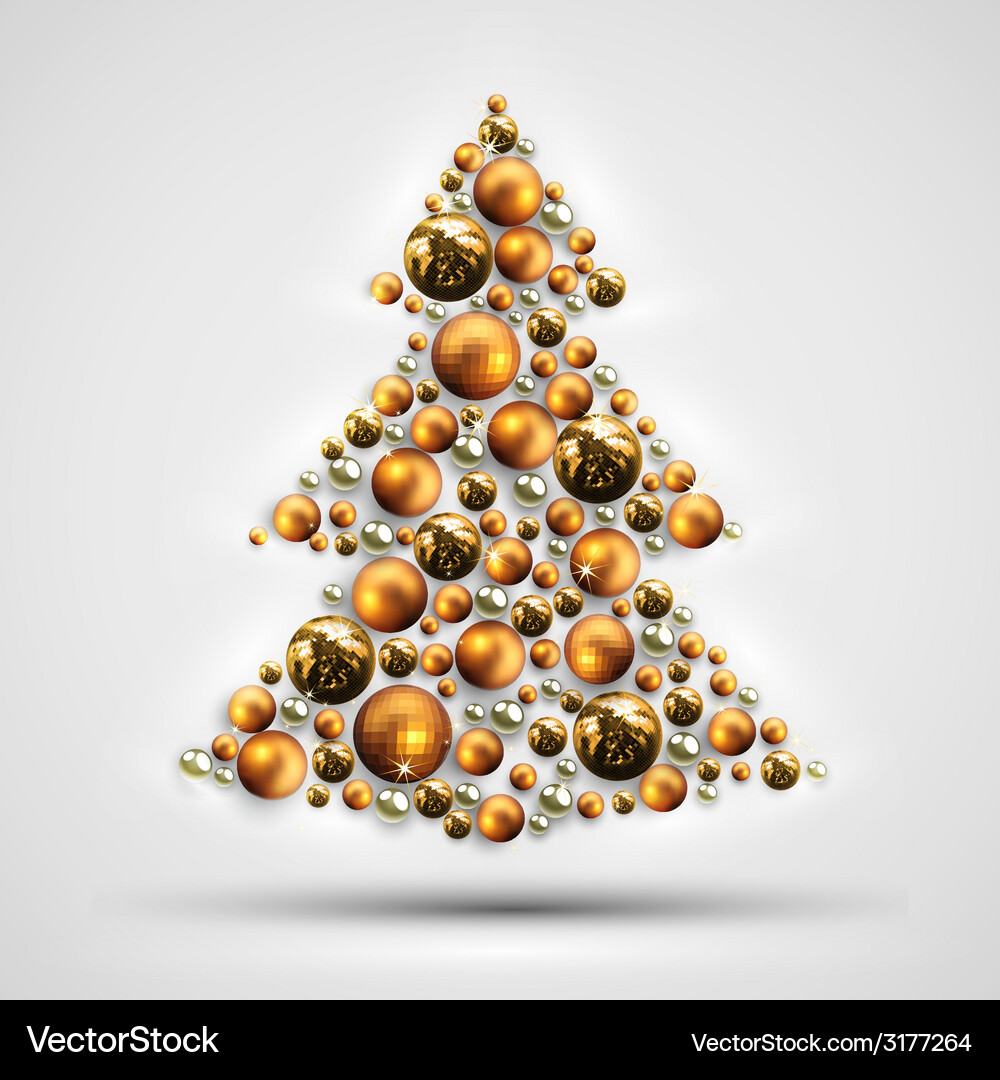 Christmas tree design Royalty Free Vector Image
