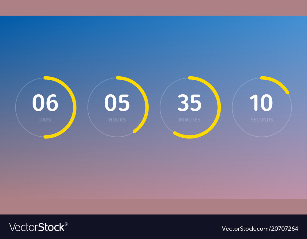 Premium Vector  Time remaining illustration with digital countdown clock  counter timer