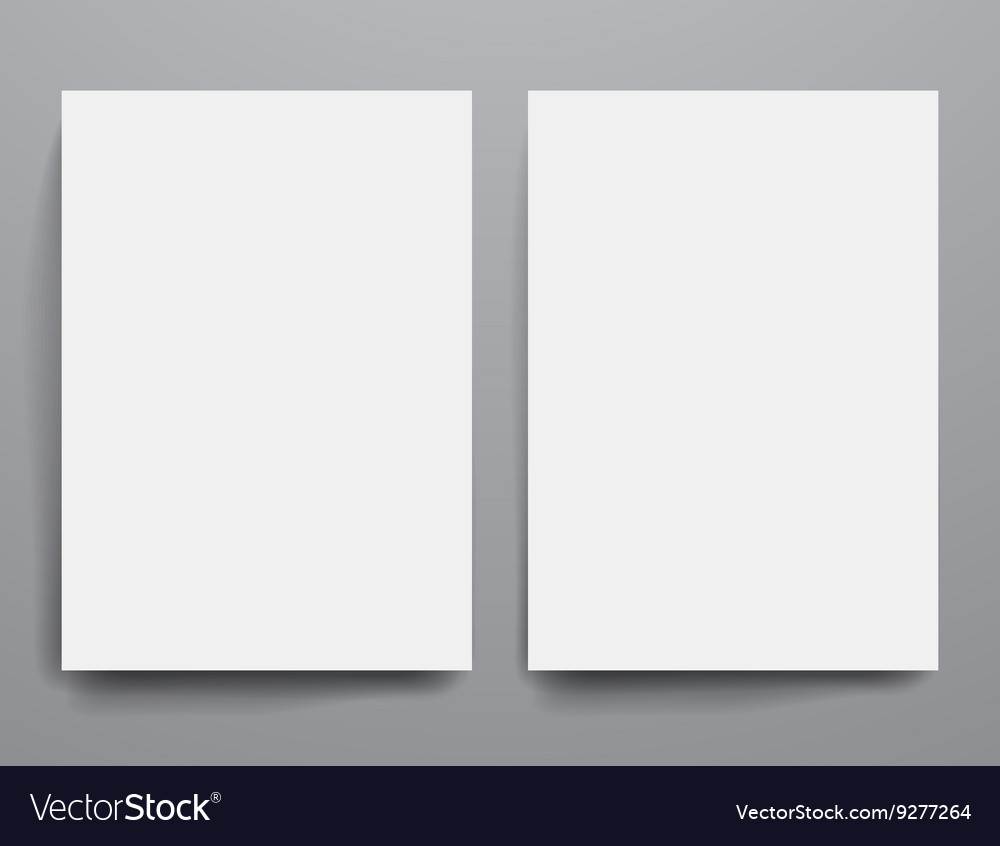 design template empty brochures shadow in vector image