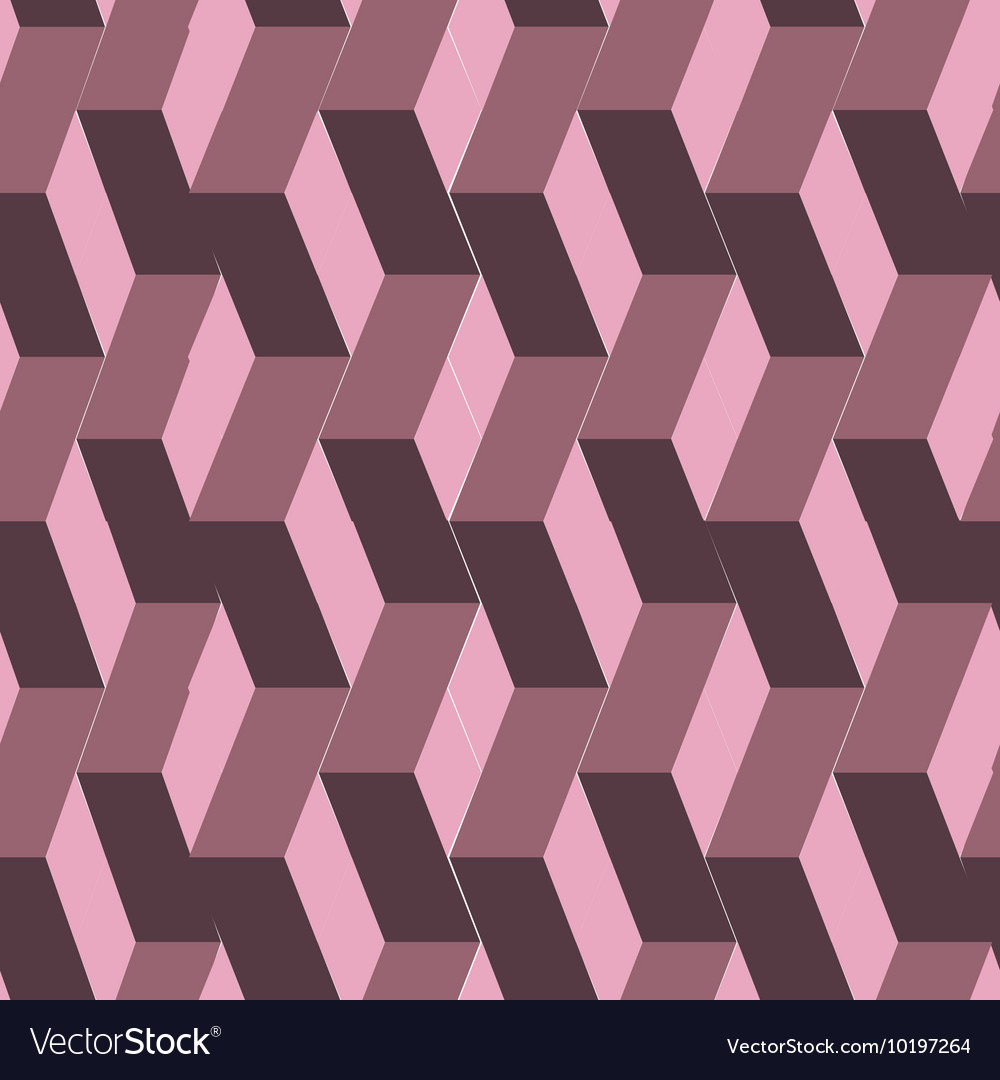 Isometric cubes seamlessly repeatable pattern 3d