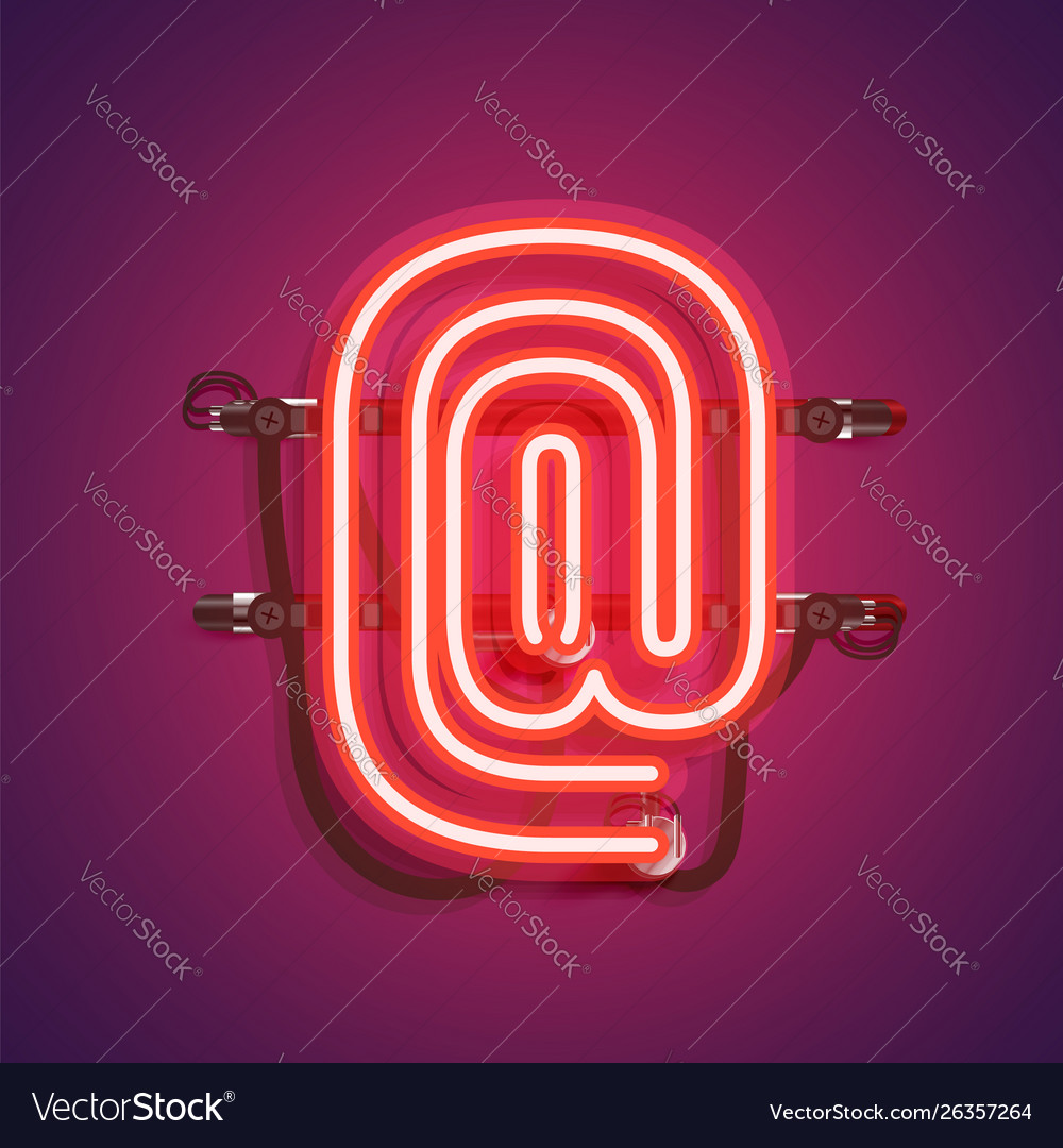 Realistic neon character with wires and console vector image Realistic neon character with wires and console