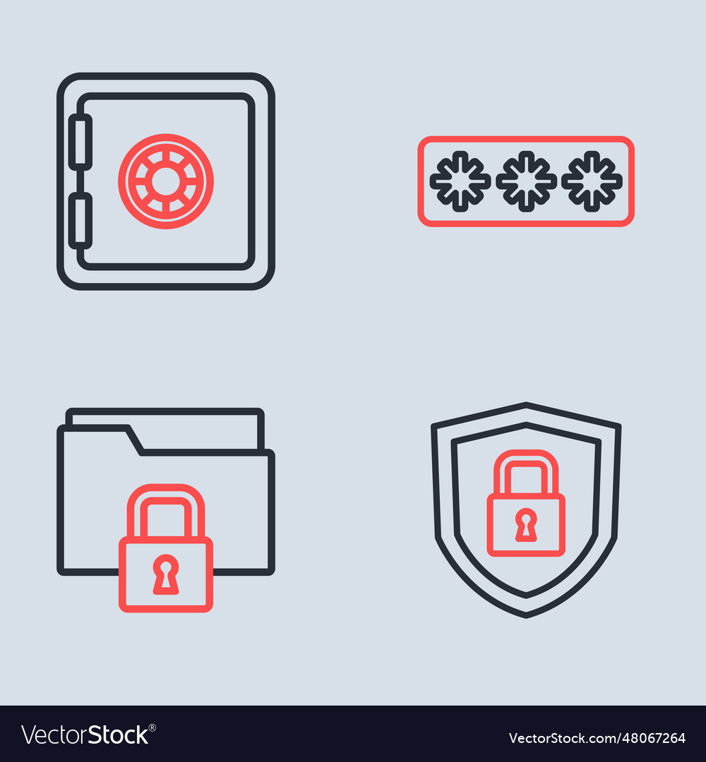 Set line password protection folder and lock