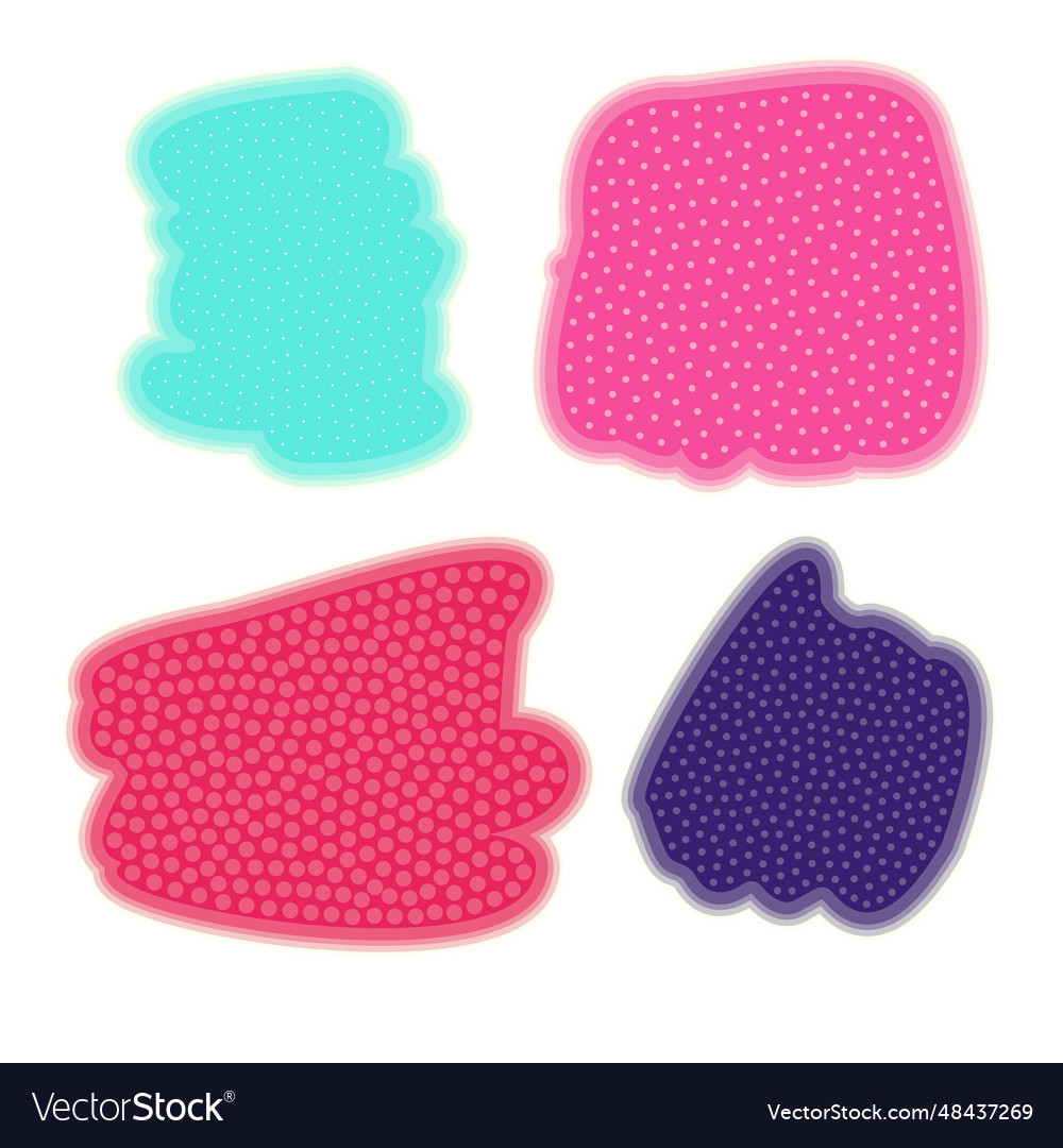 A set of abstract design spots in the style vector image A set of abstract design spots in the style