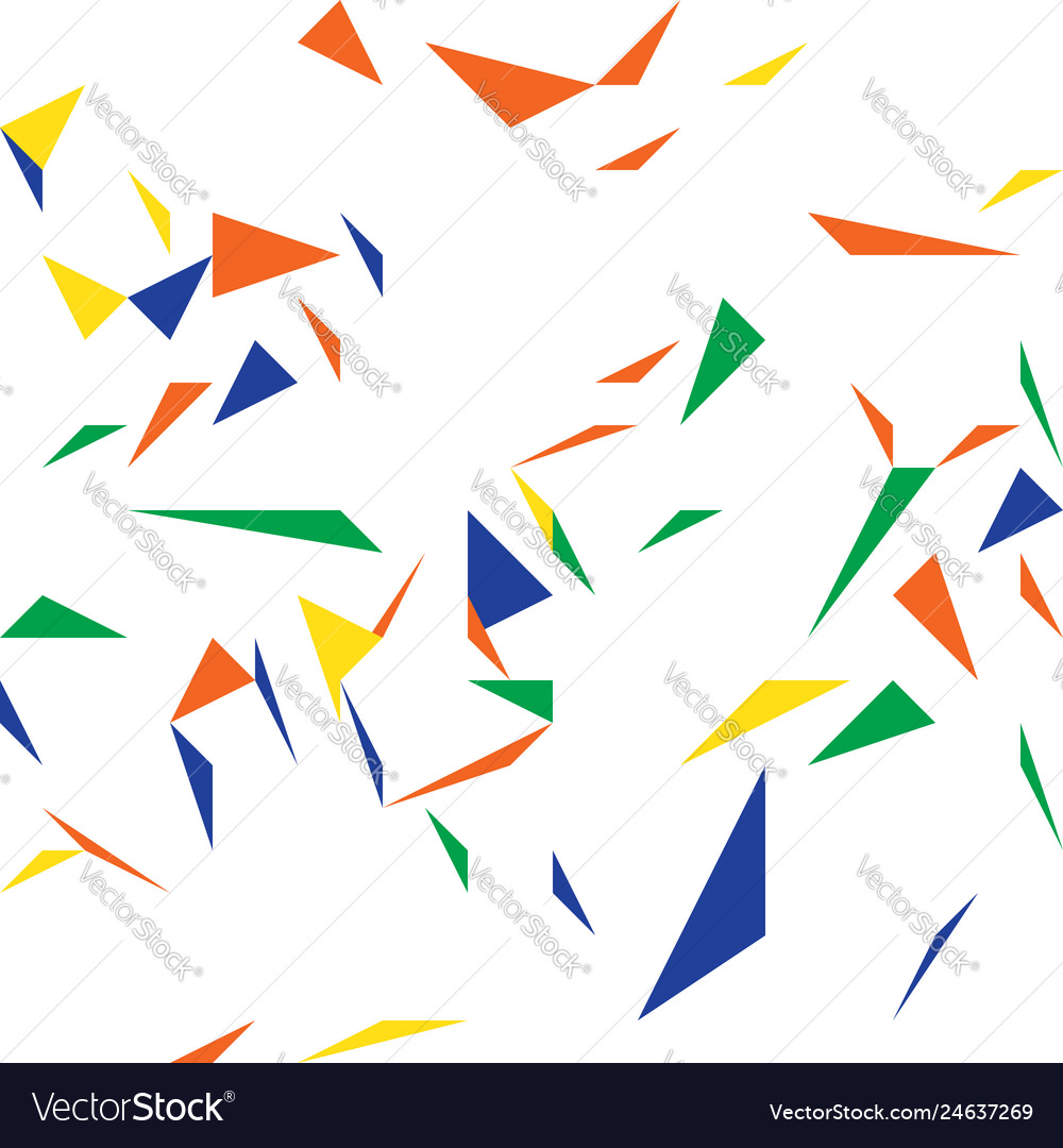 Abstract triangle color pattern vector image Abstract triangle color pattern