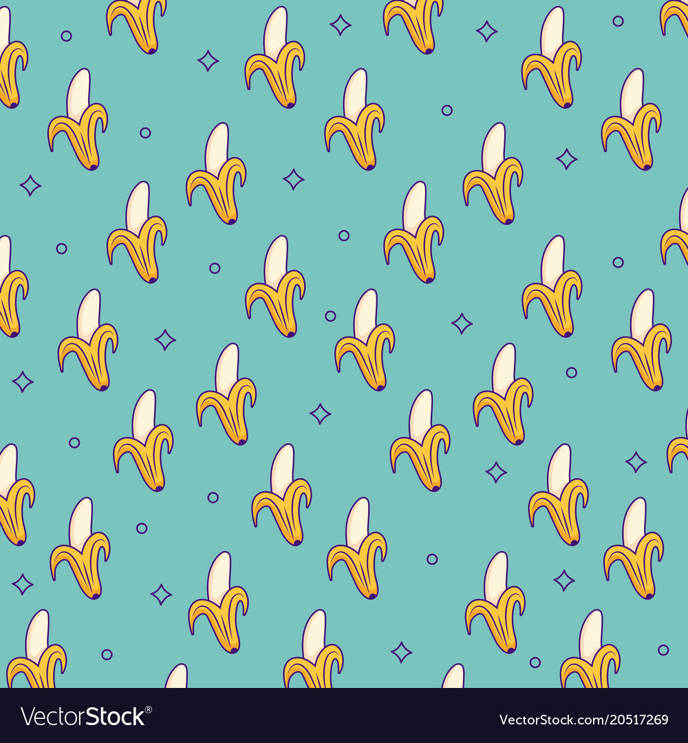 Banana Pattern Background