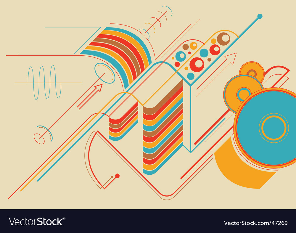Geometric Techno Background