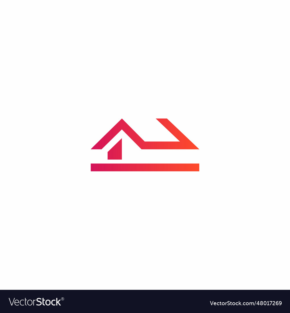 Home line logo design real estate icon