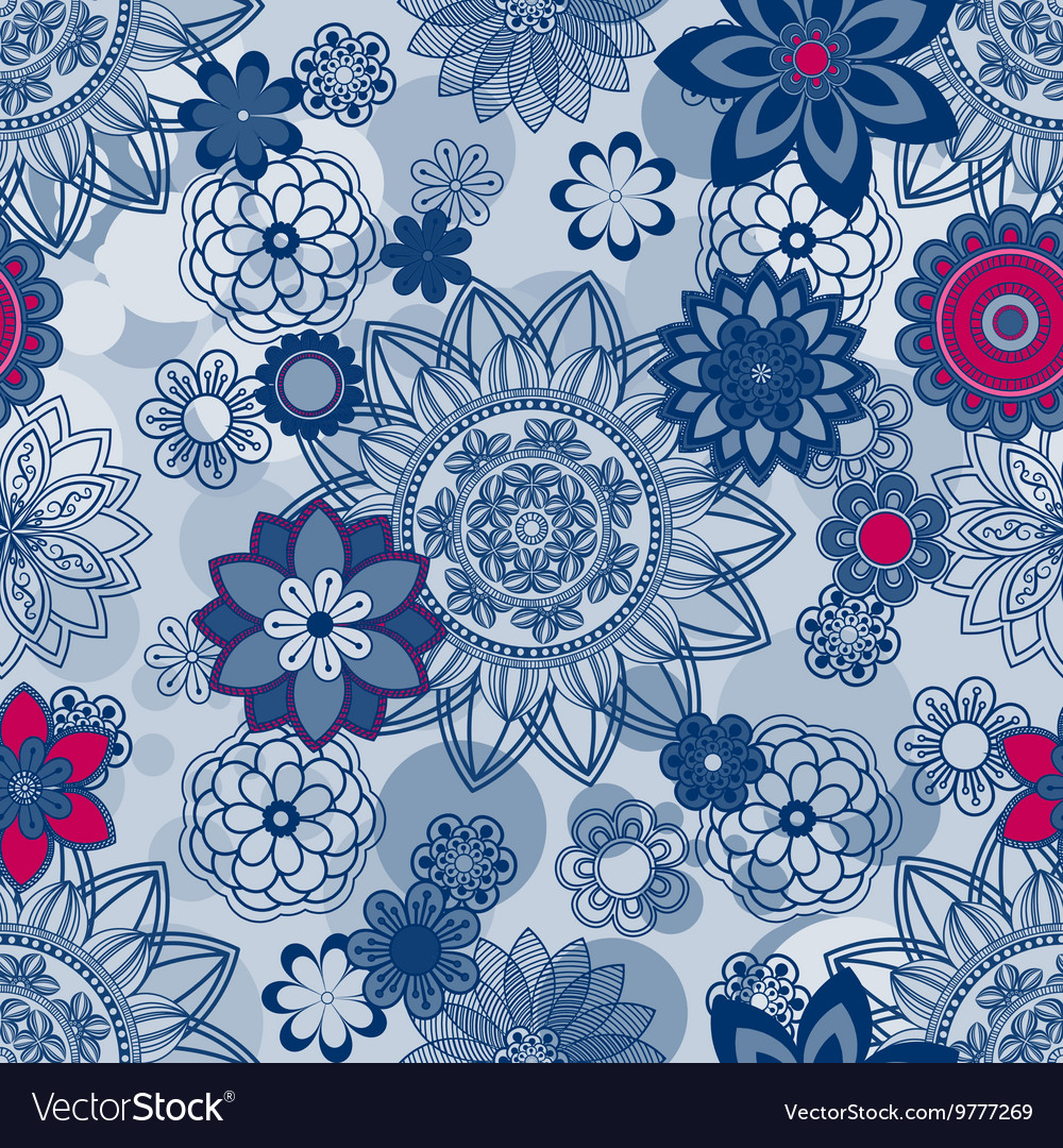 Mandala ornament seamless pattern